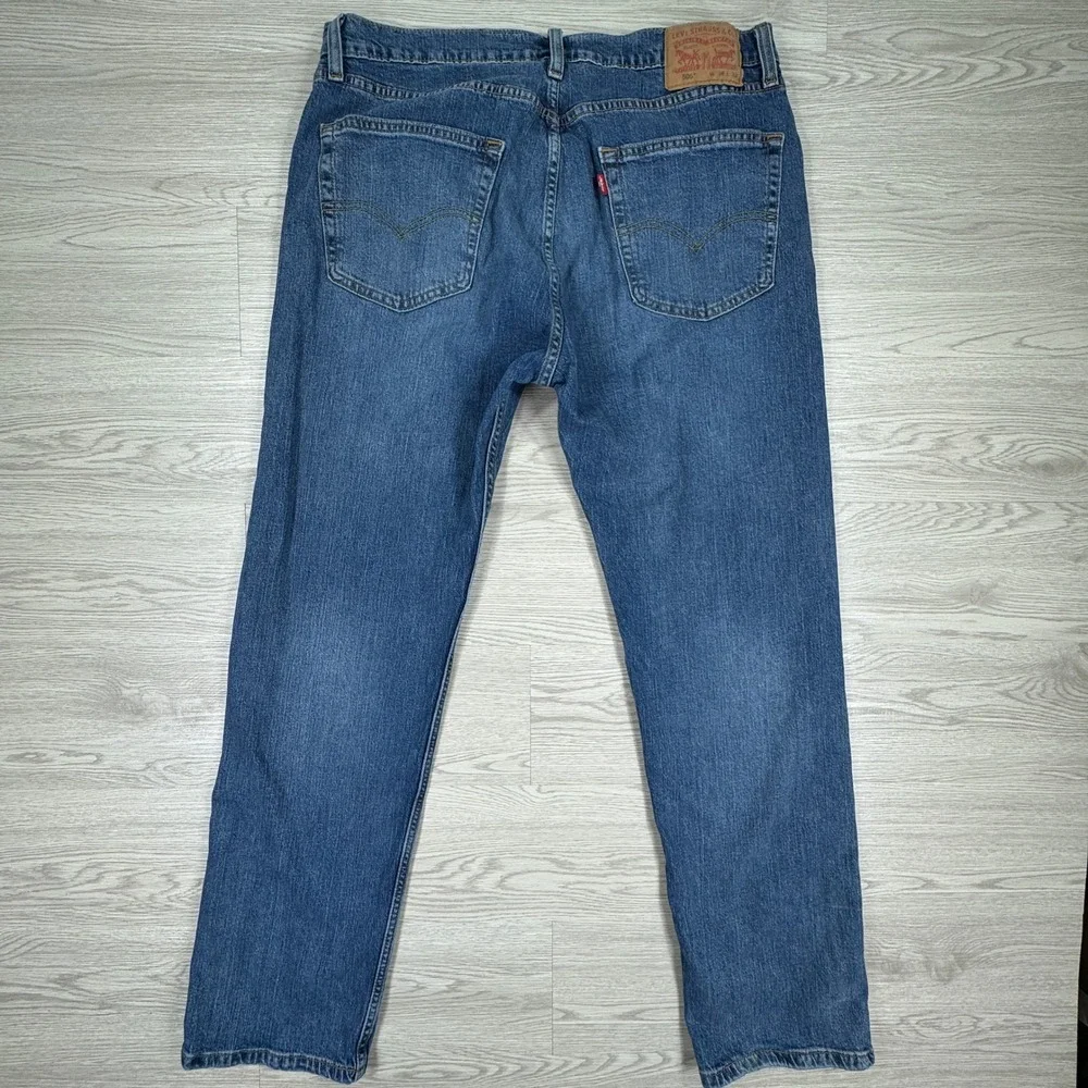 Levi's Men's Jeans 505 Regular Fit Straight Leg Blue 36x32 Stretch Denim Classic